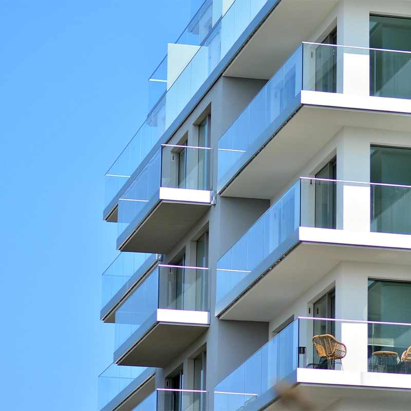 parapetto esterno in vetro - vetro design - givrem_residential