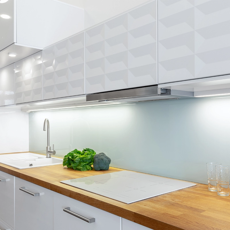 paraschizzi cucina vetro - vetro design - givrem_residential
