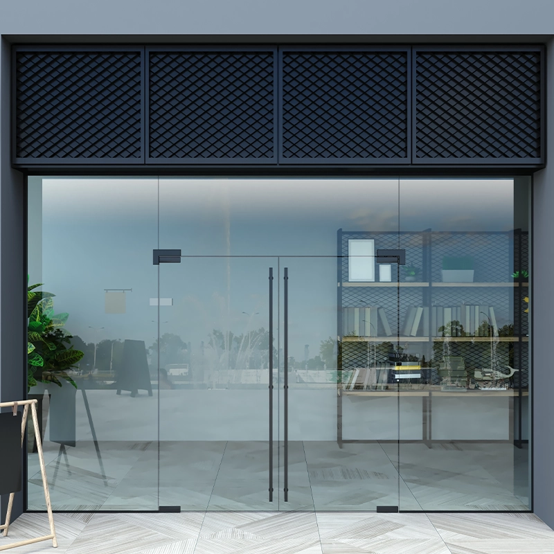 porta in vetro - architettura vetro - givrem_retail