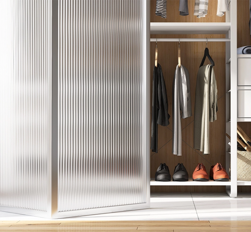 porta scorrevole vetro cabina armadio - vetro design - givrem - residential