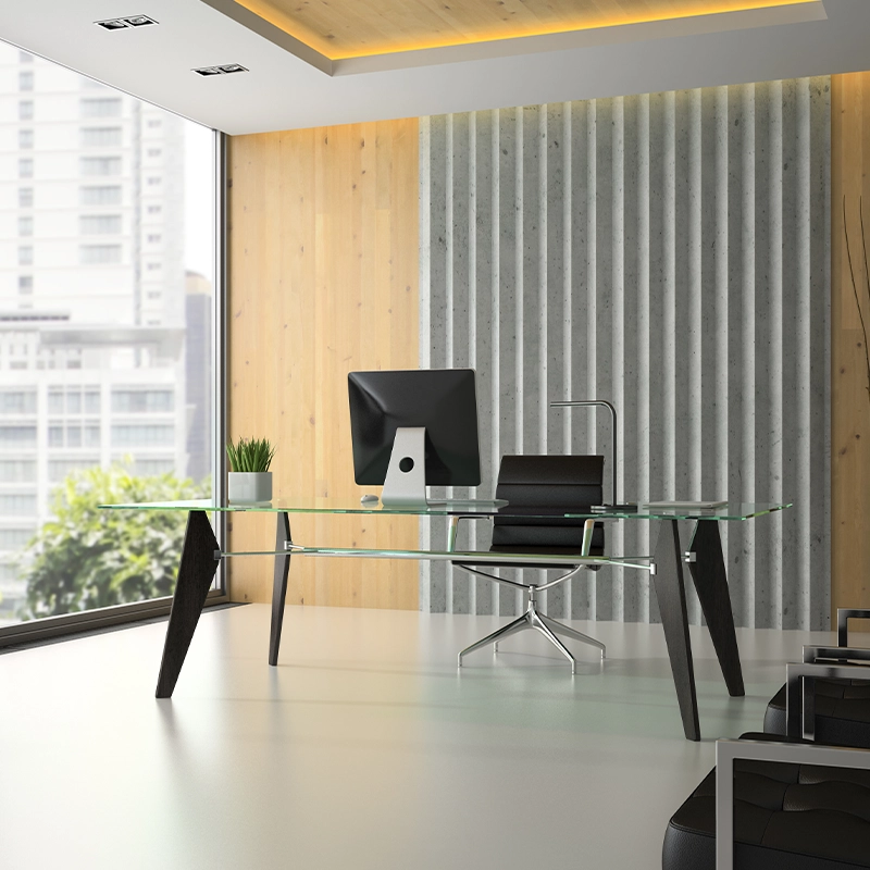 tavolo in vetro per ufficio - vetro architettura - givrem_corporate