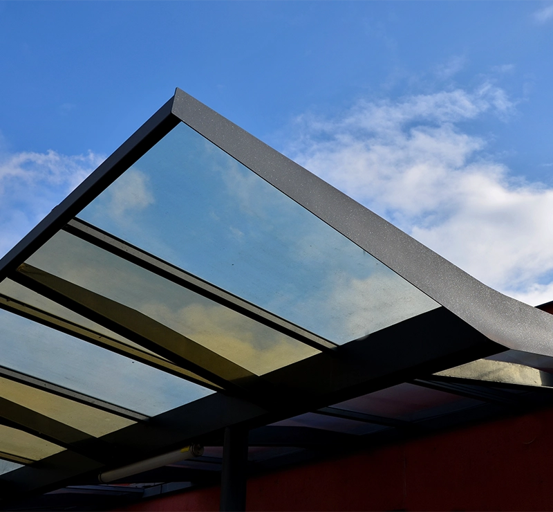 tettoie in vetro per esterni - vetro architettura - givrem_corporate