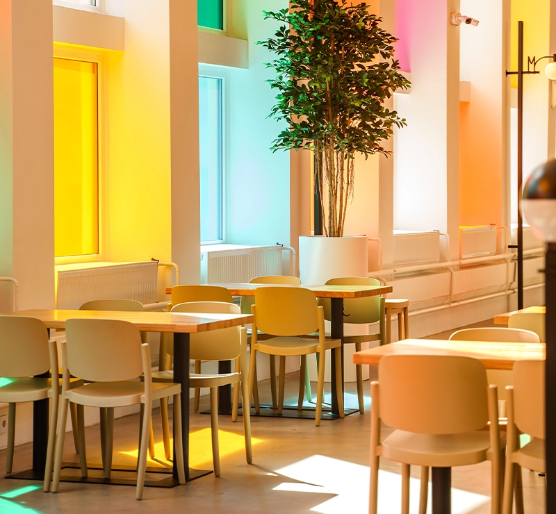 vetro colorato per finestre - vetro in architettura - givrem_hospitality