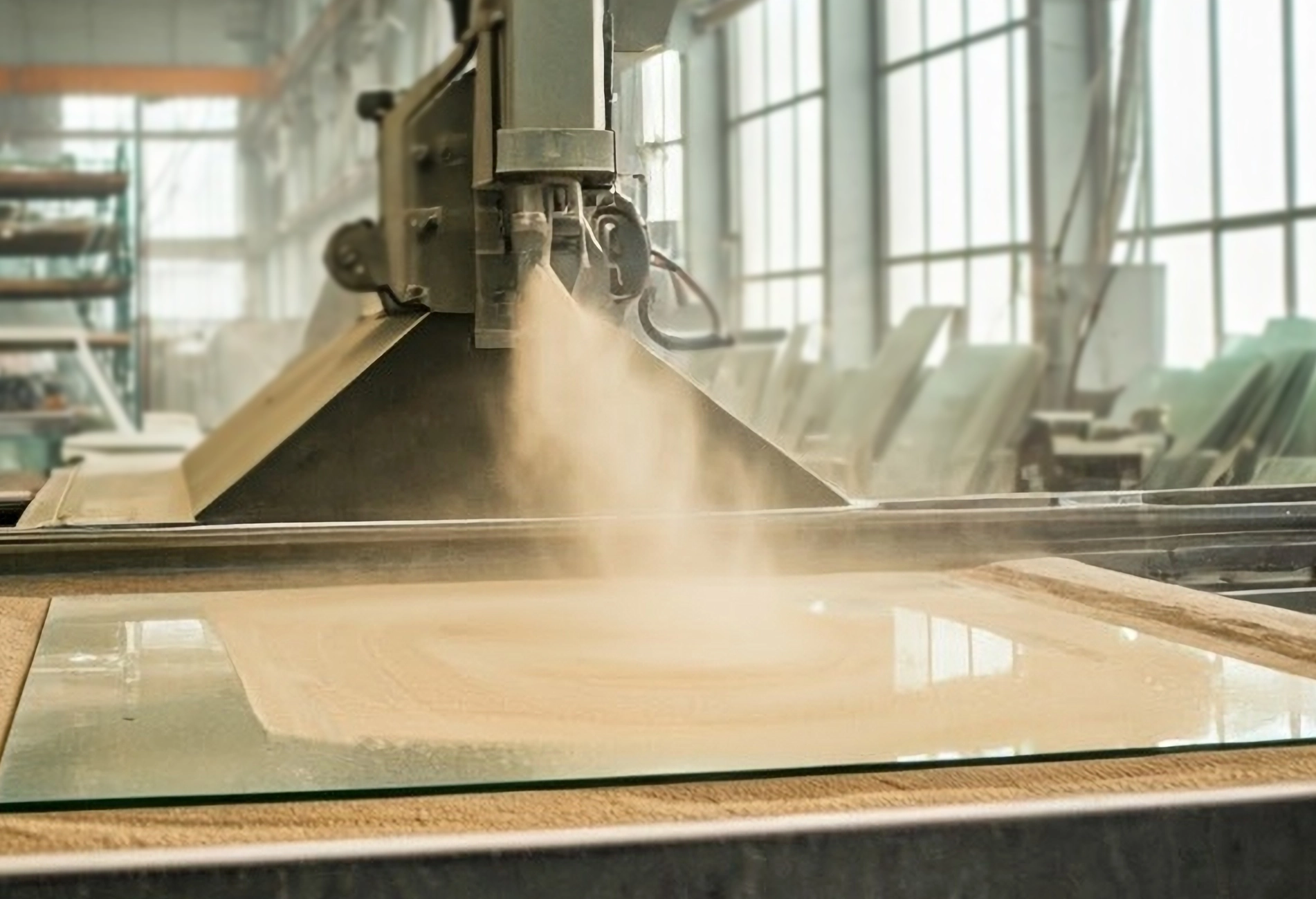 lavorazione del vetro artigianale - givrem_sabbiatura