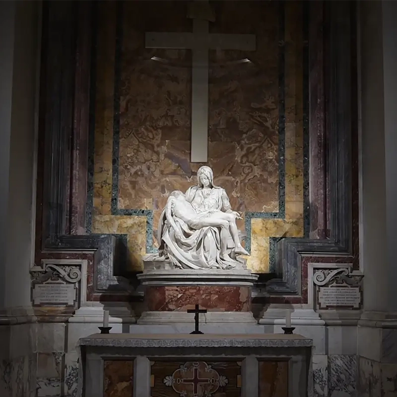 vetro protettivo - givrem - pietà di michelangelo
